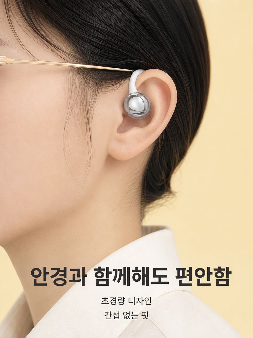 편리하고 실용적인 귀걸이형 블루투스 이어폰