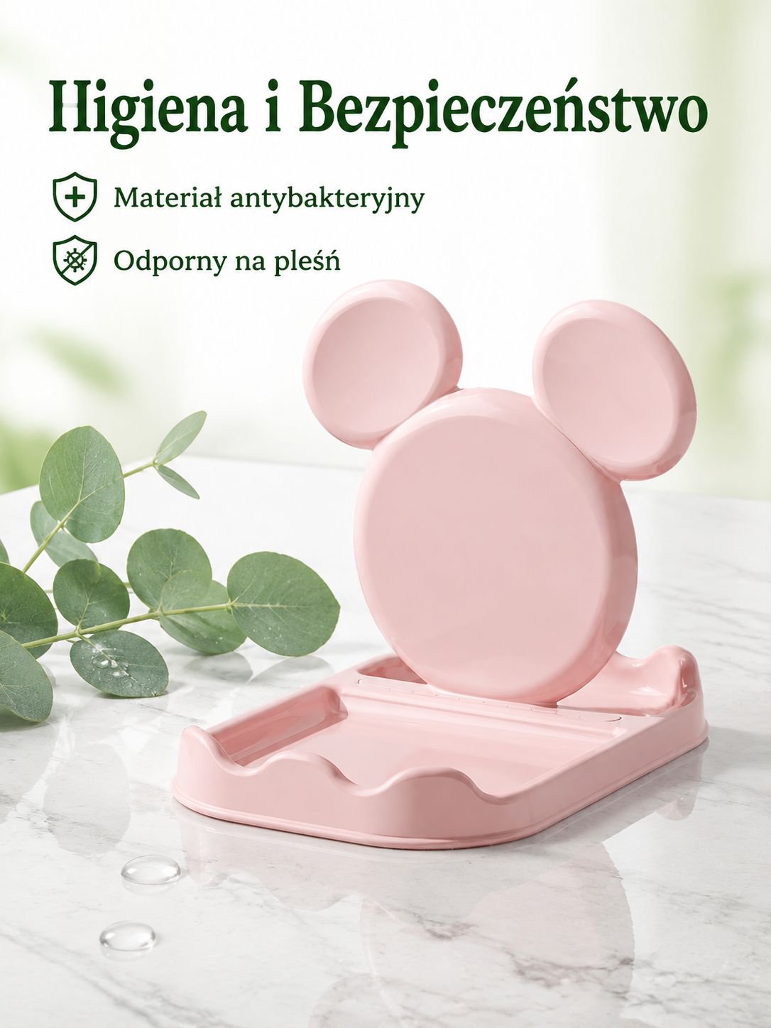 Uroczy stojak na pokrywki w stylu kreskówkowym, antybakteryjny i przeciwgrzybiczy