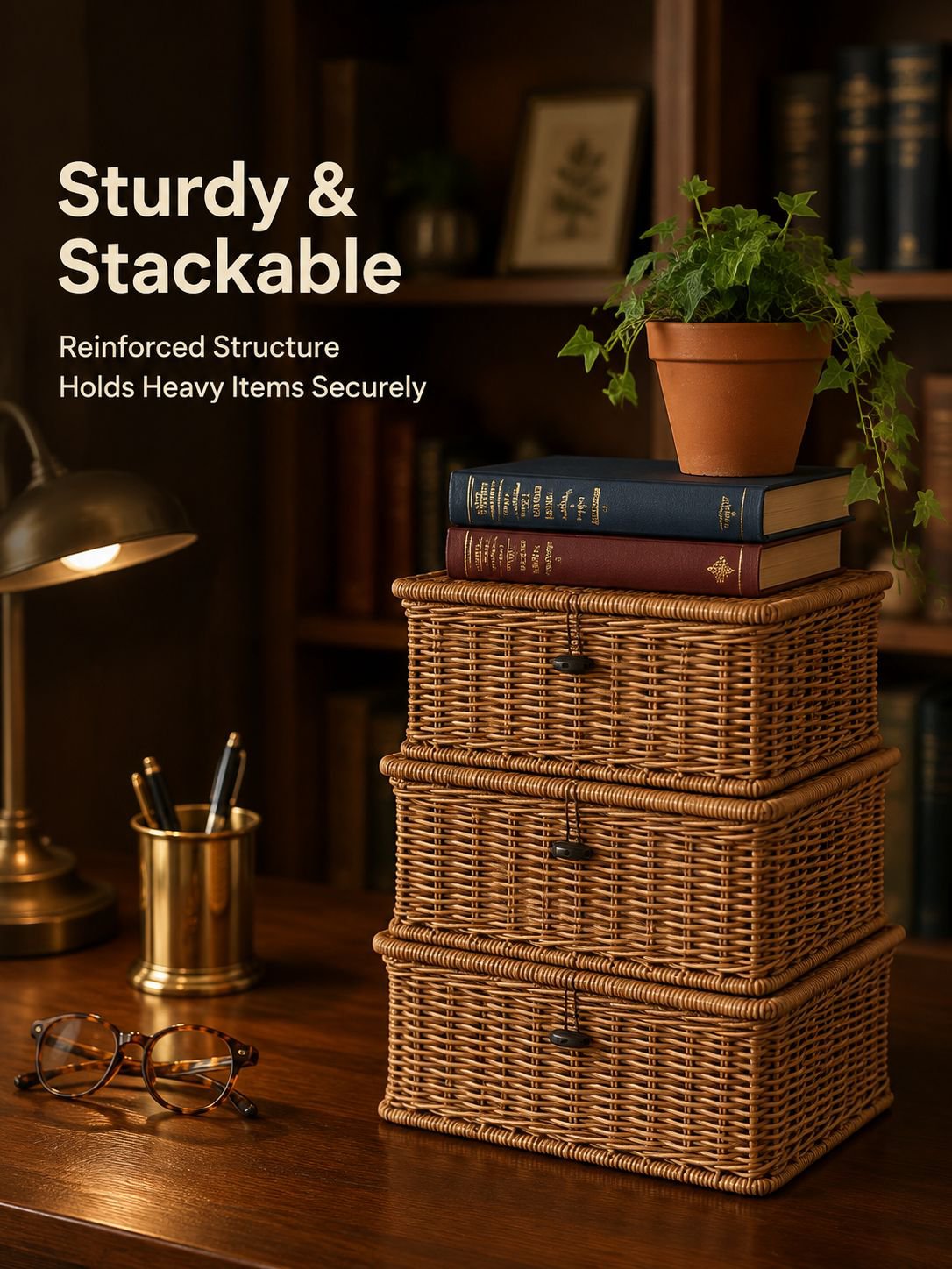Multi-Purpose Storage Box and Organizer Basket