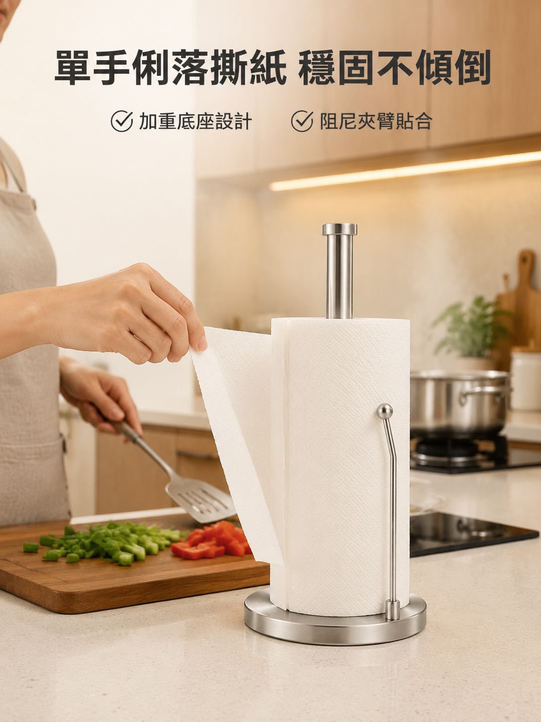 不銹鋼紙巾座卷紙架立式