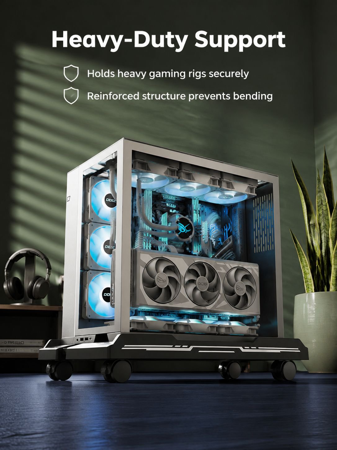 Universal CPU Tower Holder with mobile base