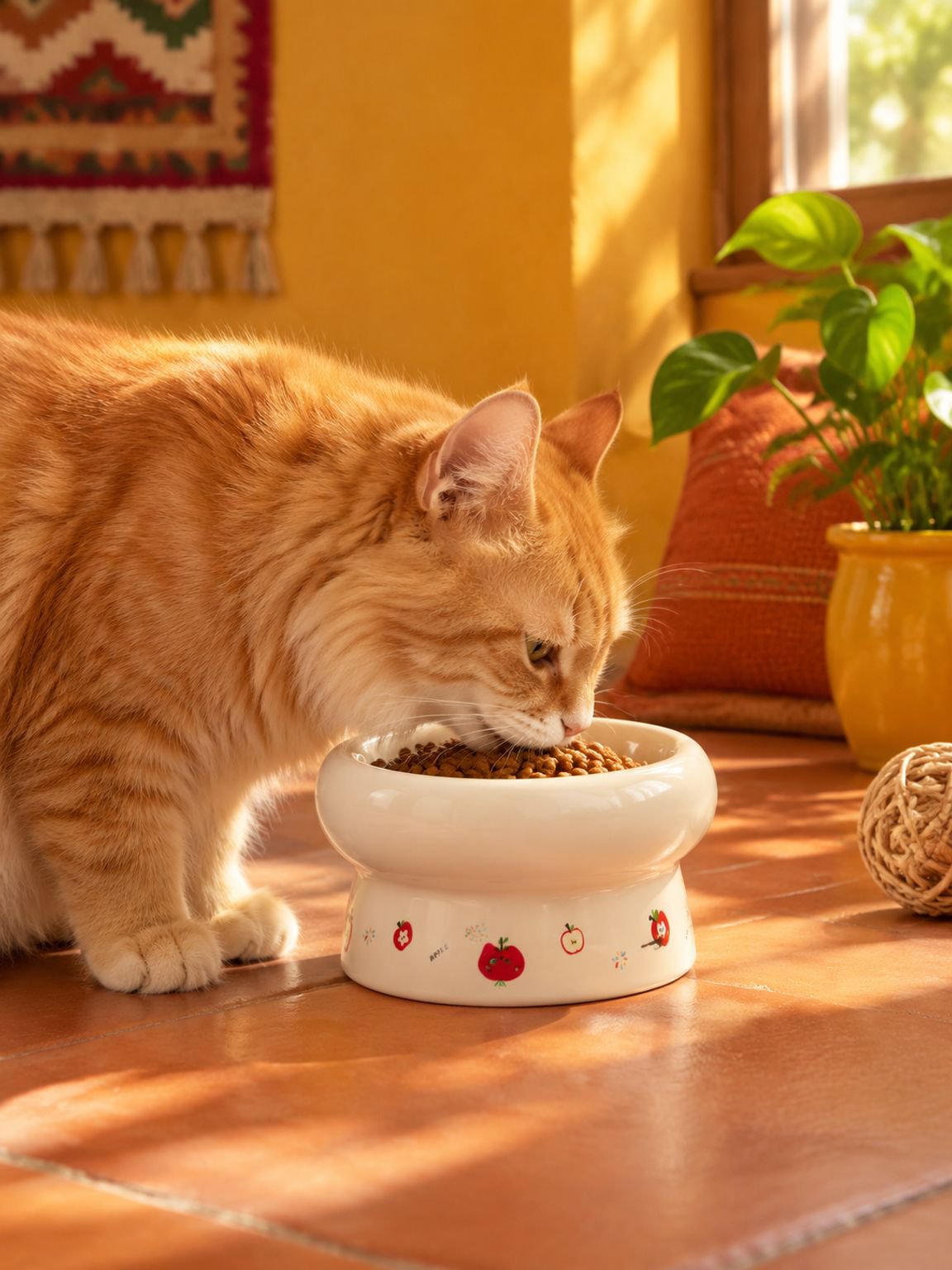 Cuenco para alimentos y agua de mascotas con boca grande