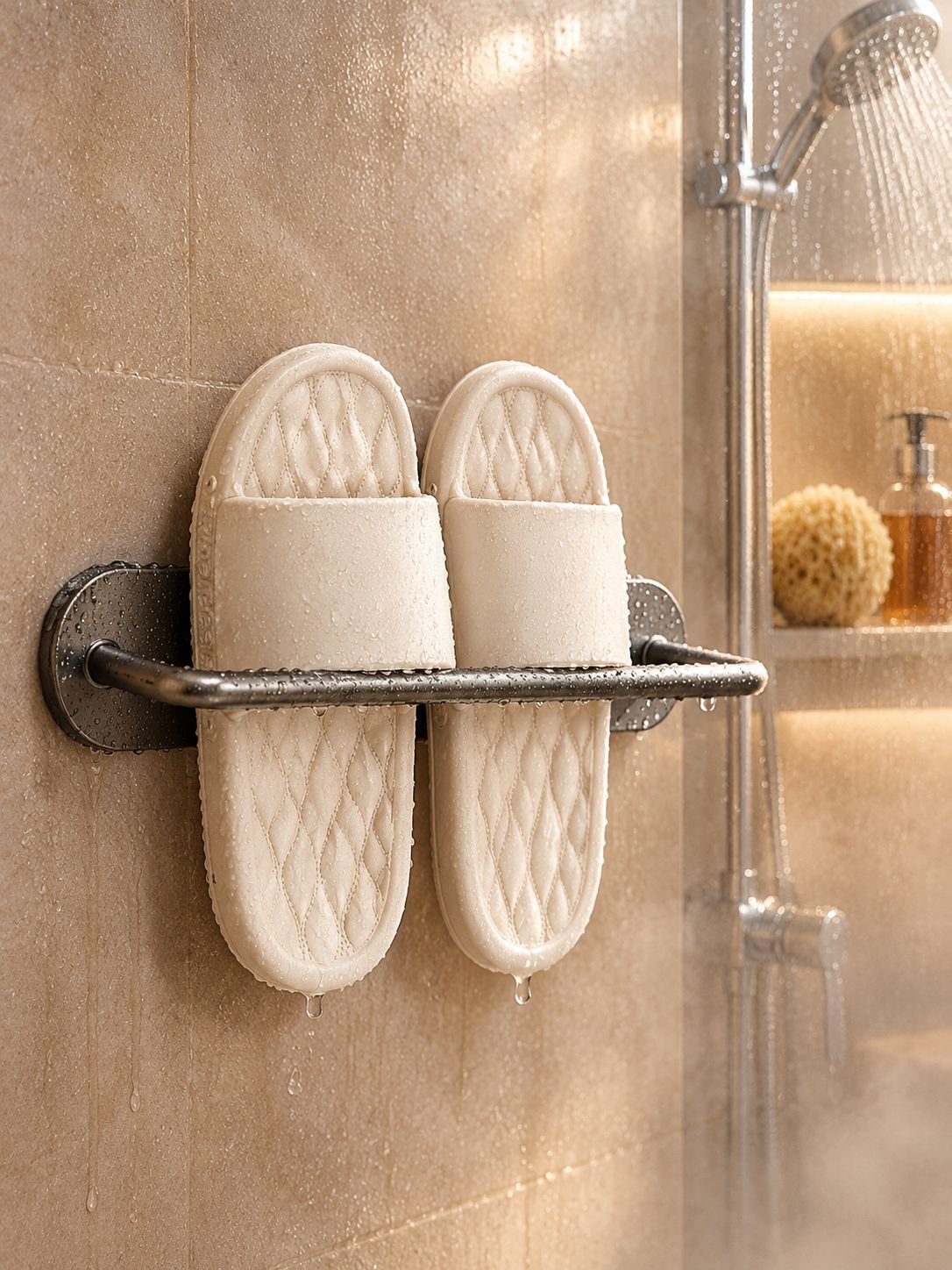 Organizador de zapatos doméstico con drenaje