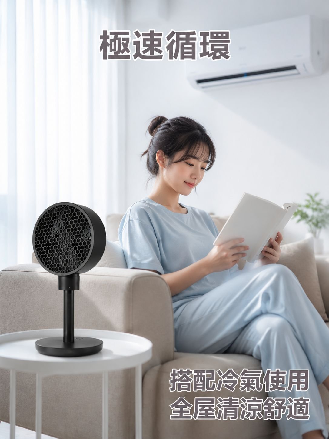 無線可充電電池蜂窩風扇