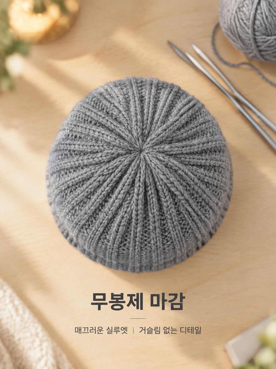 세련되고 따뜻한 여성용 니트 모자