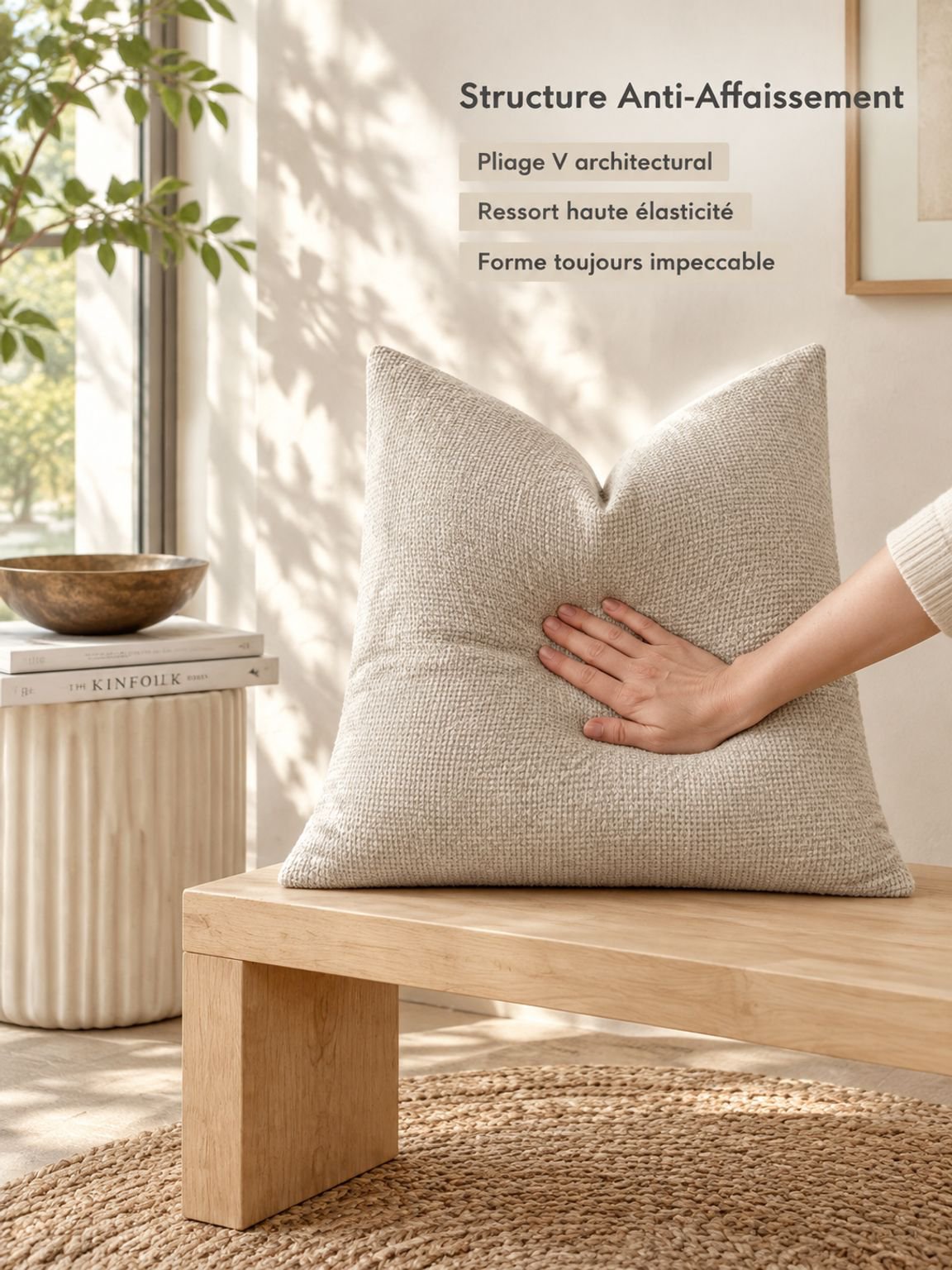 Oreiller en chenille
