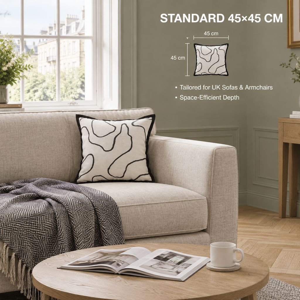 Nordic Modern Minimalist Sofa Throw Pillow Cushion Lumbar Support Cover