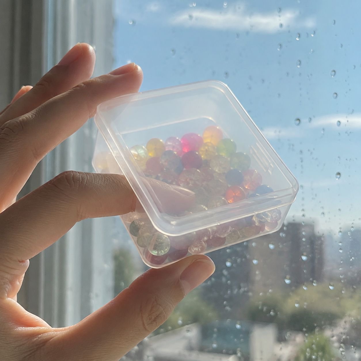 Mini Transparent Plastic Organizer Box with Custom Logo