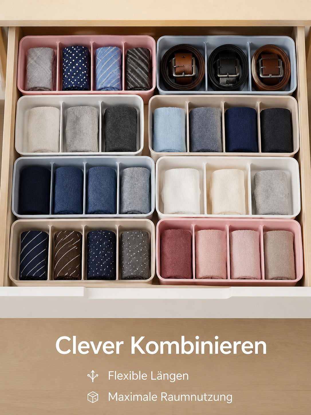 Mehrschichtige Schubladen-Aufbewahrungsbox