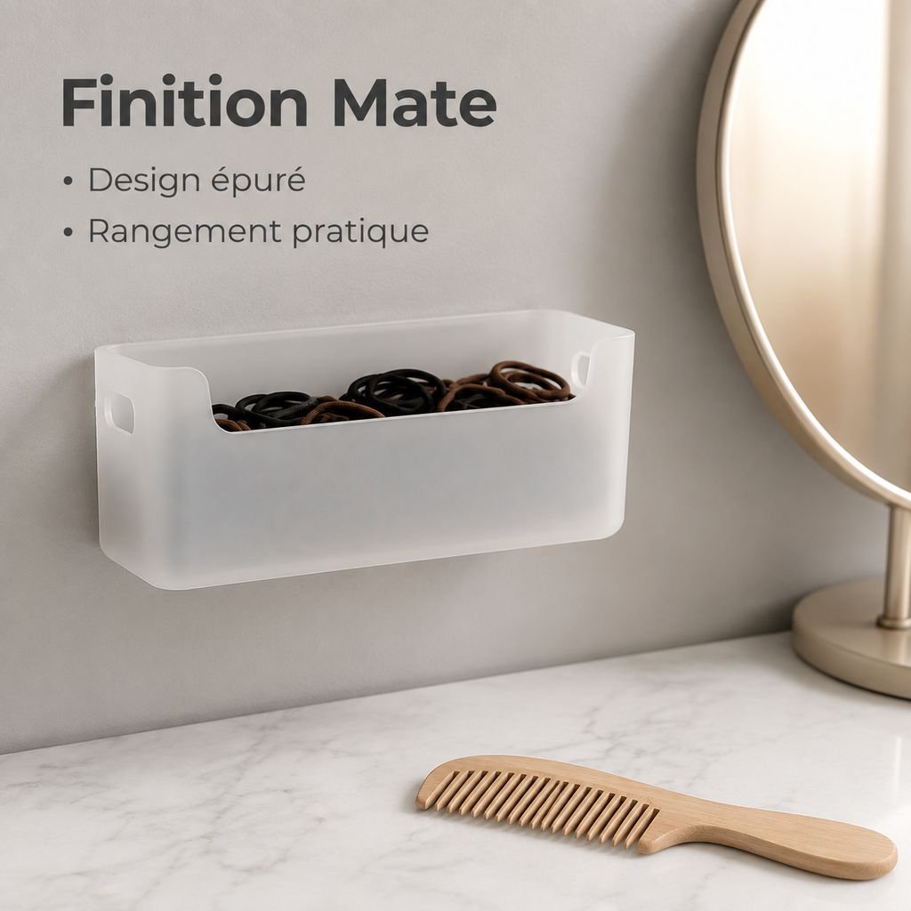 Boîte de rangement murale simple pour salle de bain