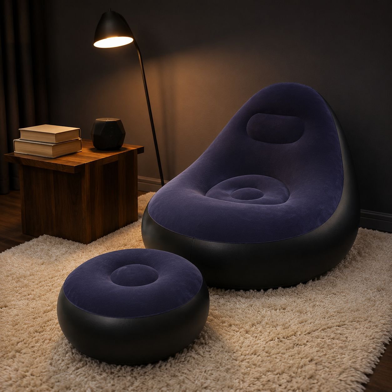 Thickened Inflatable Foldable Outdoor Sofa Chair