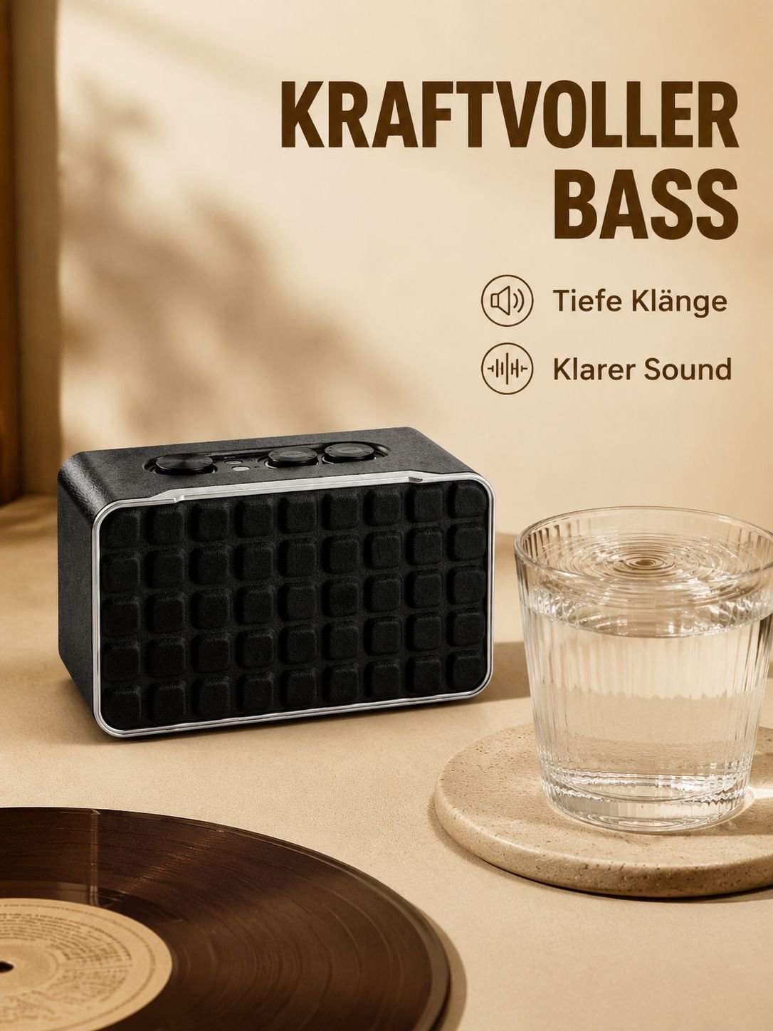 Kabelloser Bluetooth-Basslautsprecher