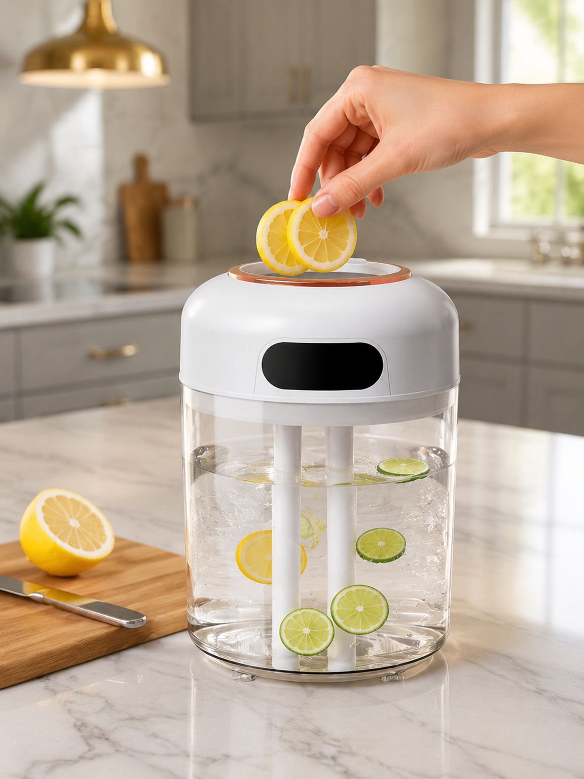Salida de vapor dual del humidificador
