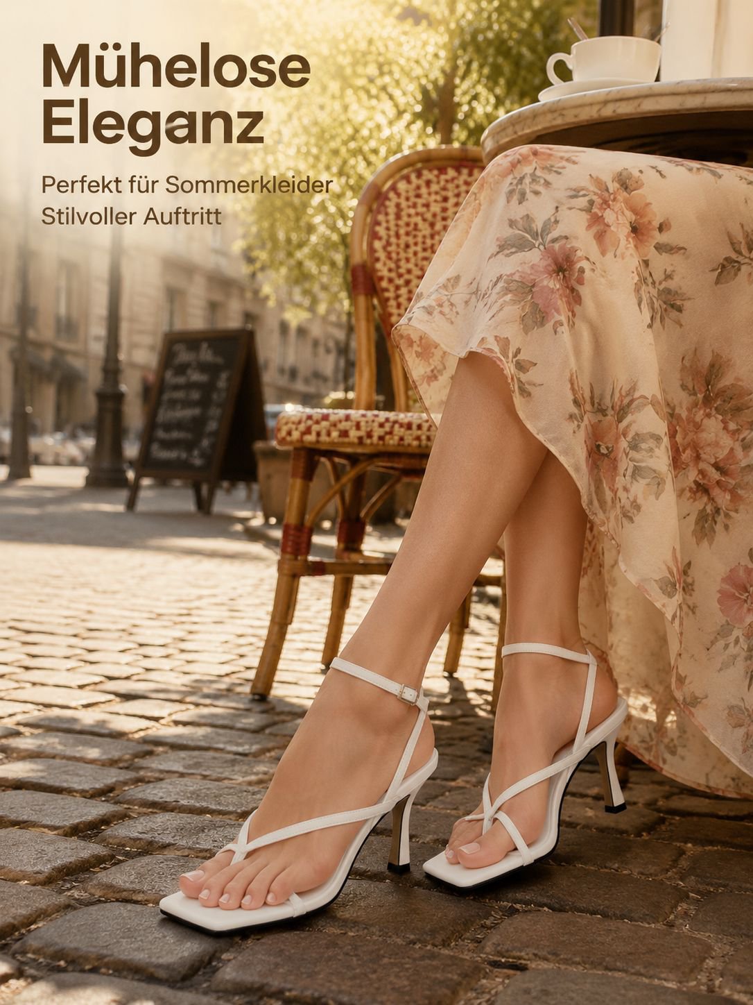 Damen High Heel Zehensandalen Detailansicht
