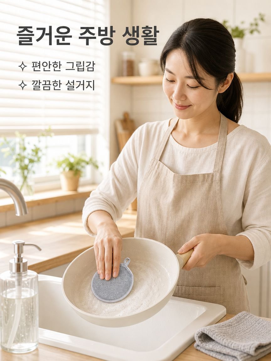 양면 설거지 스펀지