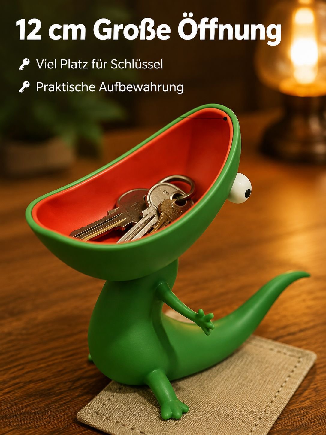 3D-gedruckte Seifenschale in Eidechsenform – Kreativer Badezimmer-Organizer