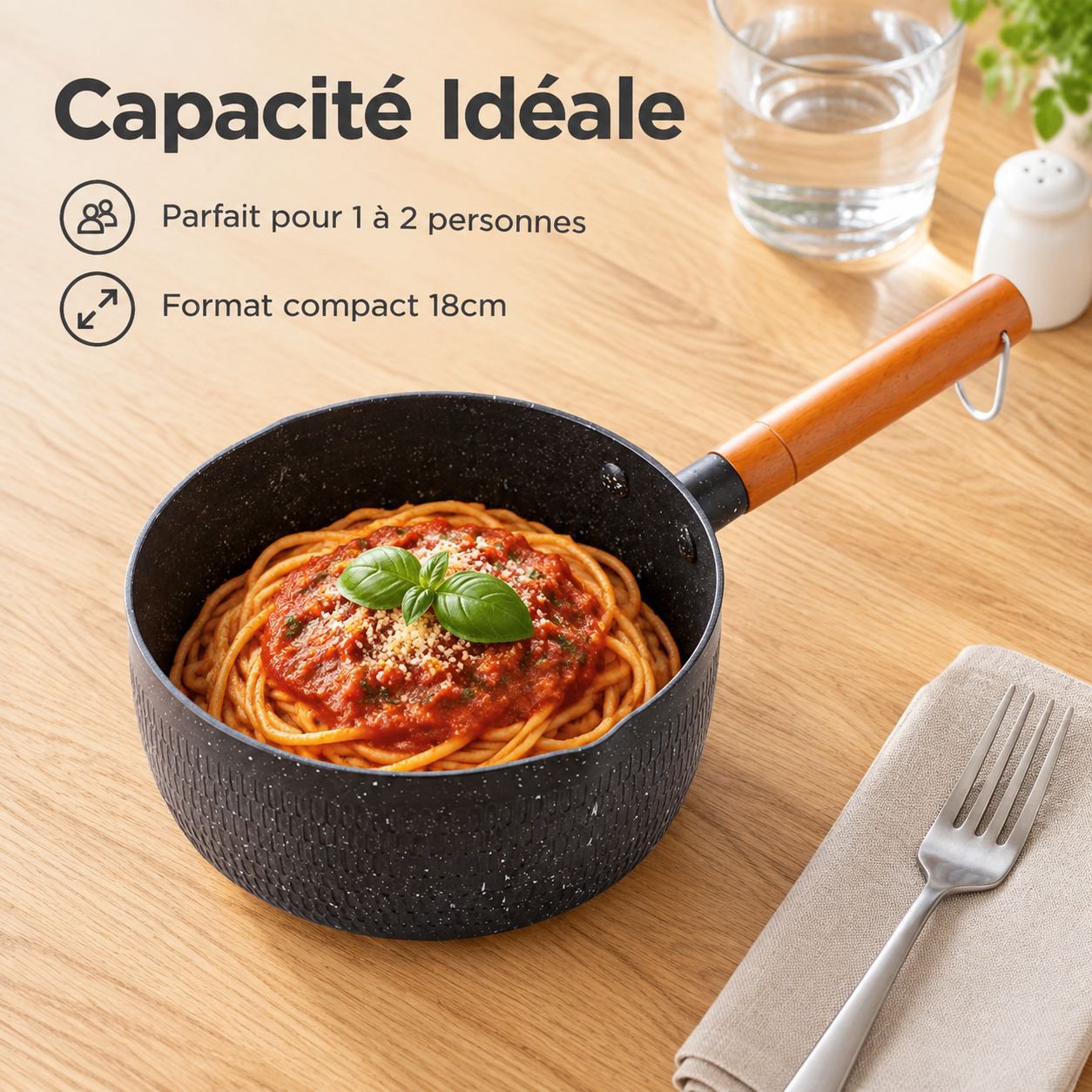 Casserole Épaissie Yukihira Antiadhésive Pierre Maifan pour Bébé