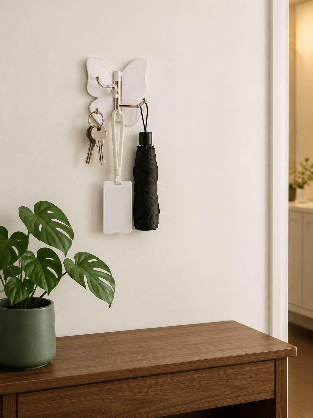Gancho multifuncional para cocina y baño, fácil de instalar