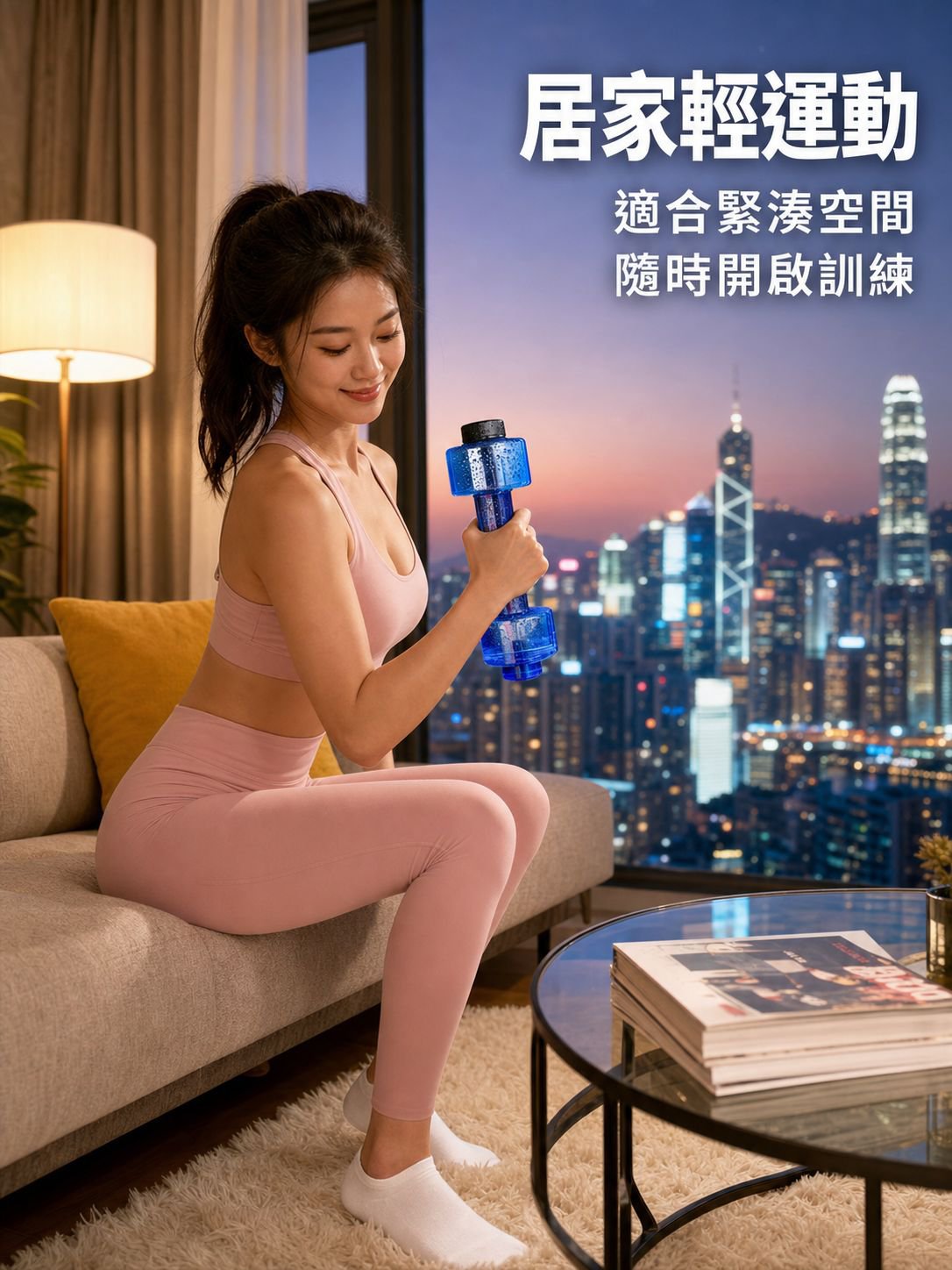多功能注水啞鈴水瓶