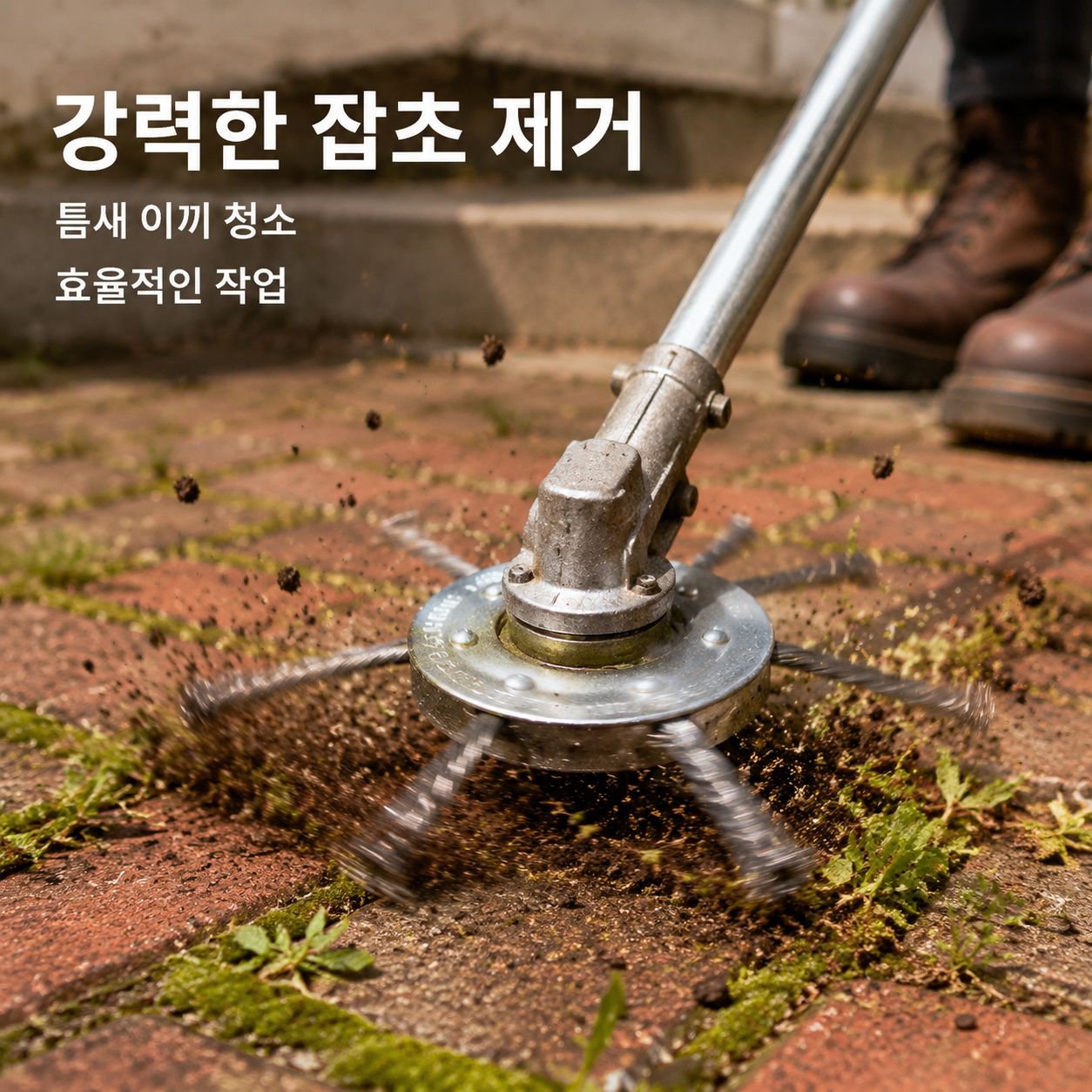 잔디깎이용 특수 강철 와이어 브러시 헤드