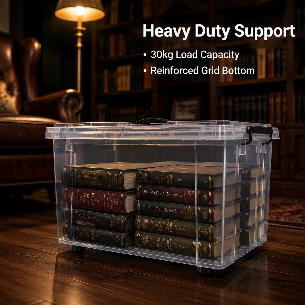 Large Plastic Storage Box with Lid