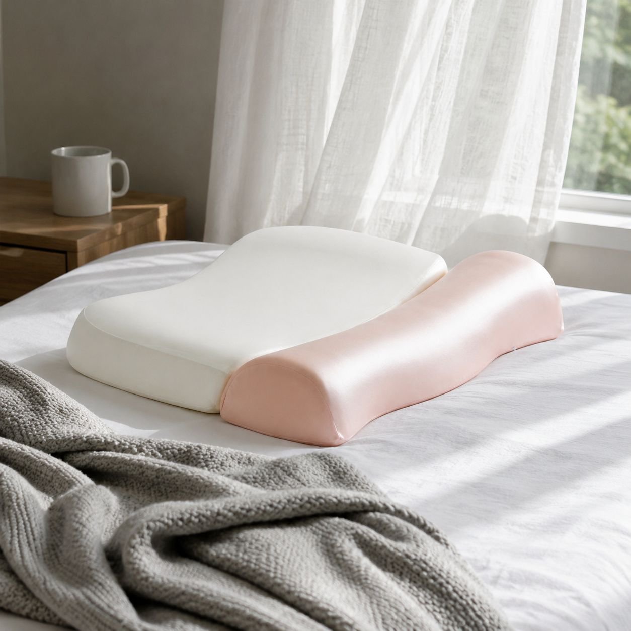 Cool Posture Correction Traction Memory Pillow