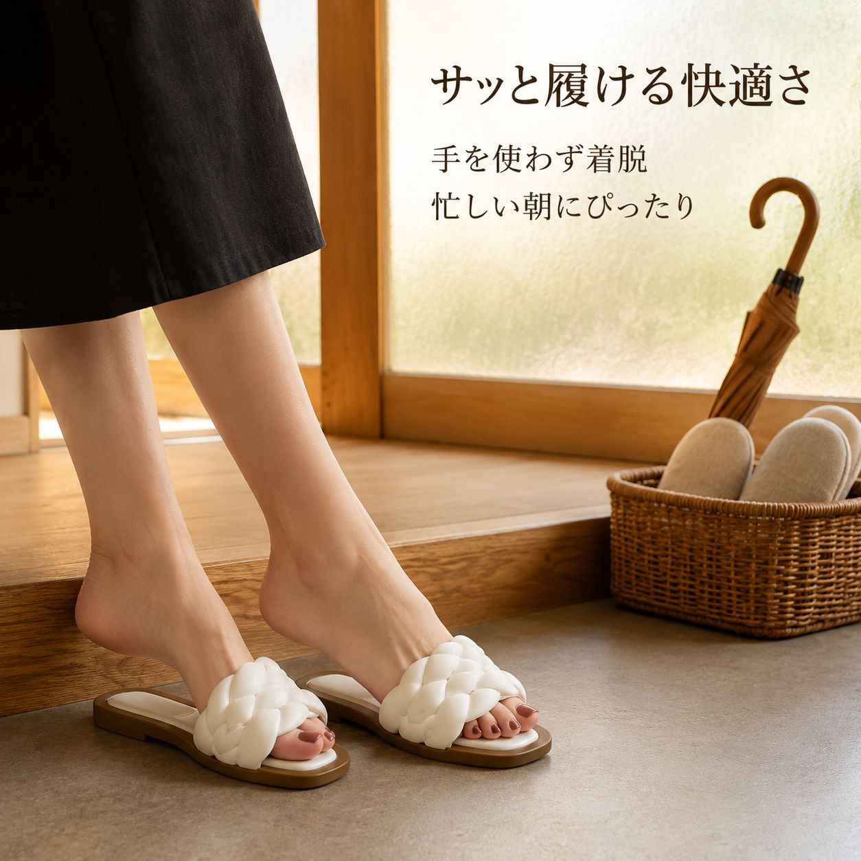 アウトドアカジュアルレディーススリッパ 夏用ビーチサンダルおしゃれ