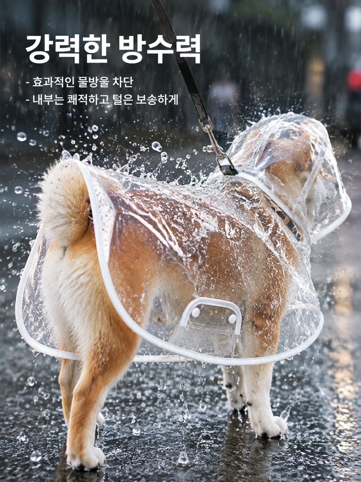 소형견용 방수 우비 판초