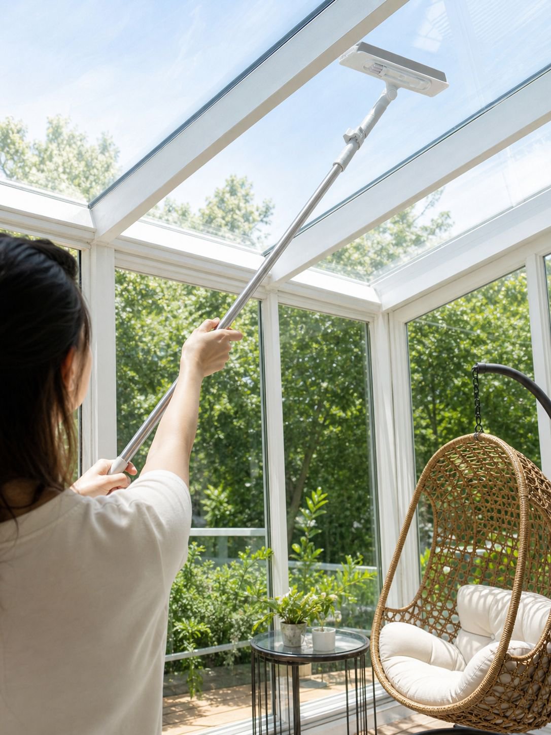 Three-color design of the window cleaner