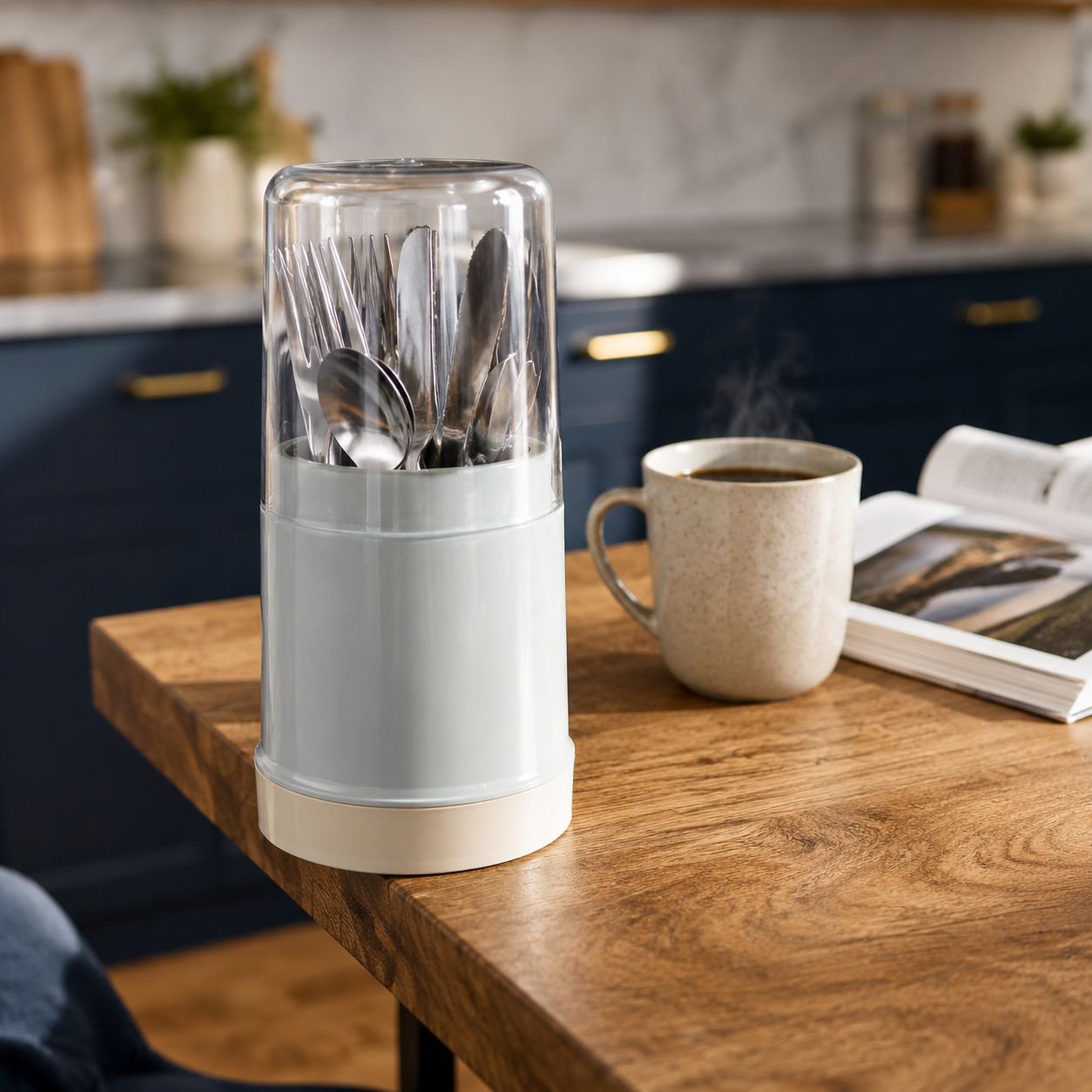 Chopsticks holder with modern design and dust cover