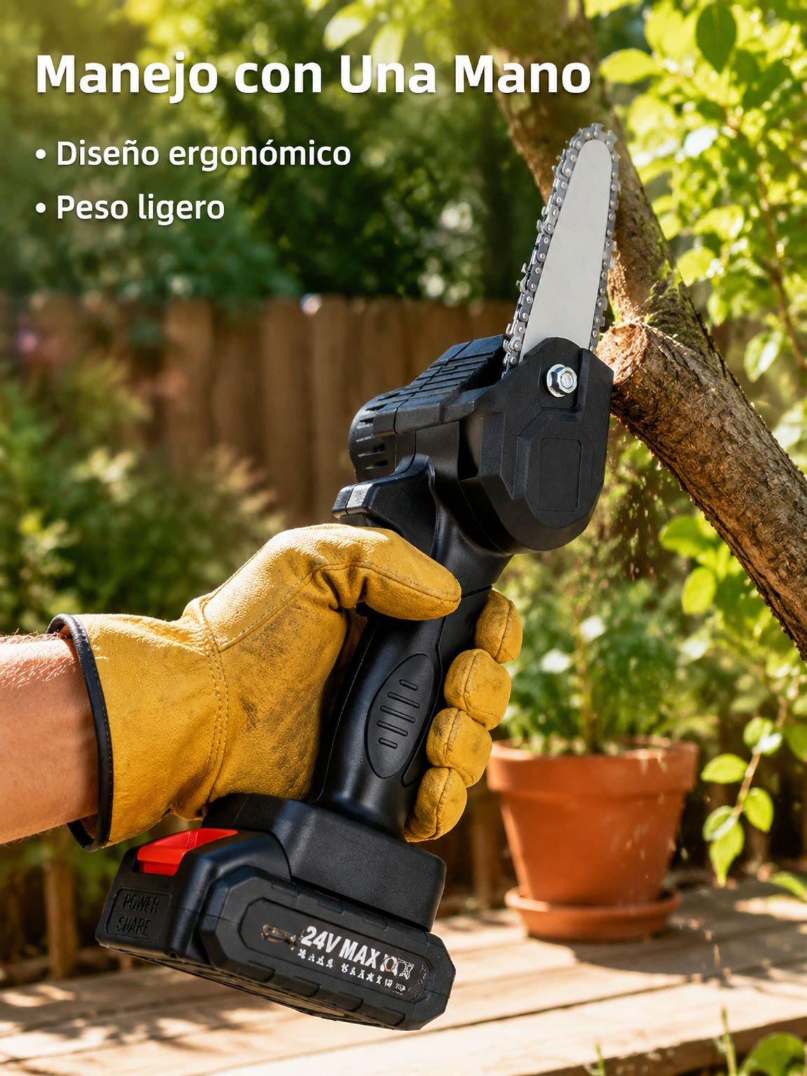 Household electric saw portable rechargeable pruning saw lithium battery small outdoor logging saw