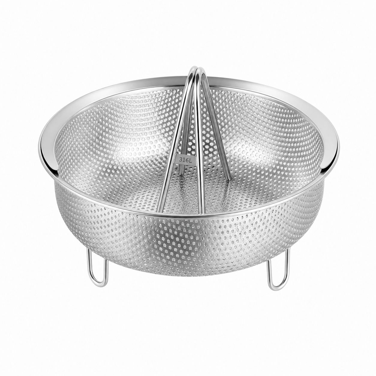 Cesta multifuncional para lavar y escurrir verduras con bandeja para vapor