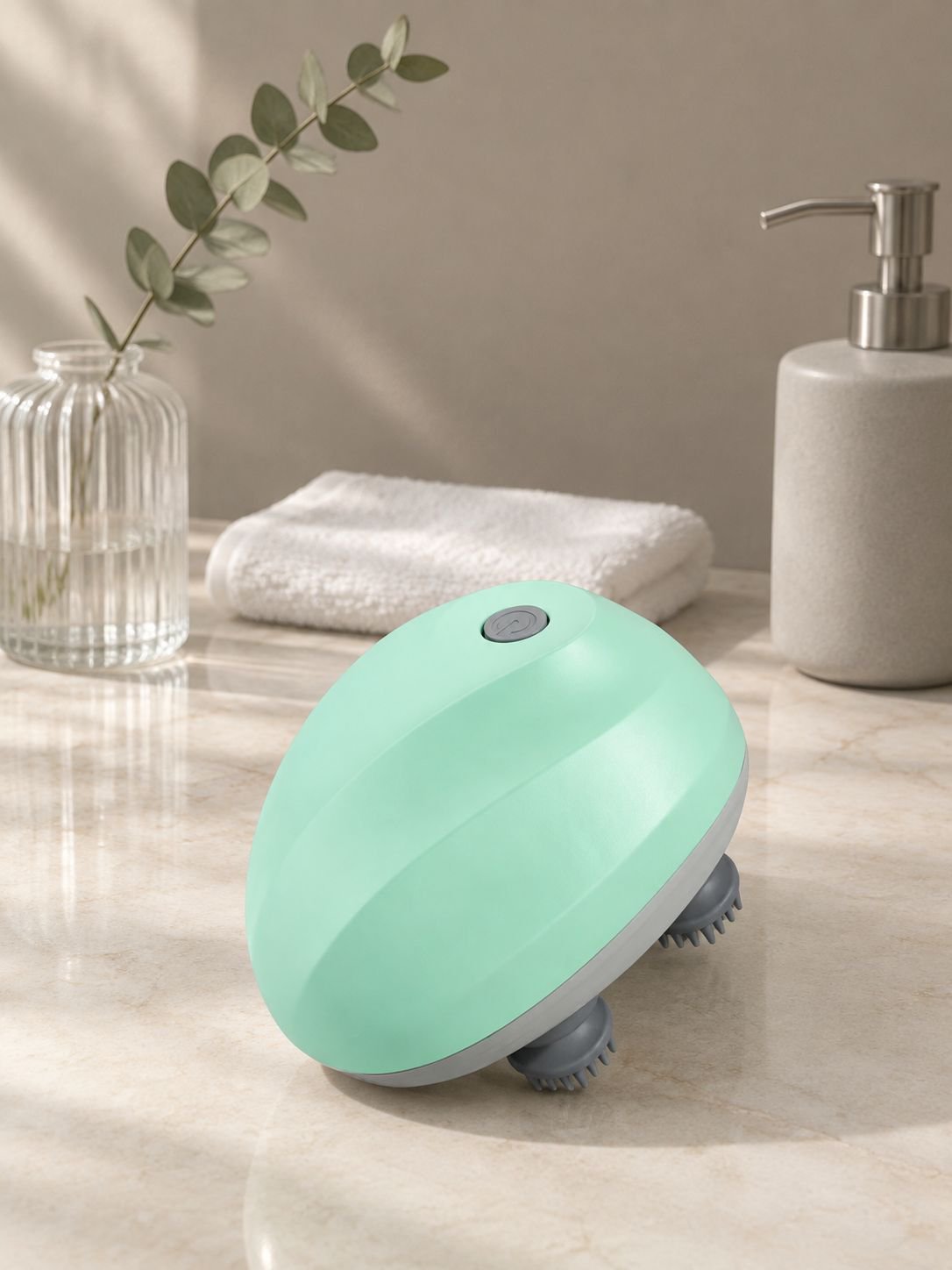 Mini-Smart-Kopfmassagegerät, elektrisches, wasserdichtes Massagegerät, Physiotherapie, Kneten, Haush