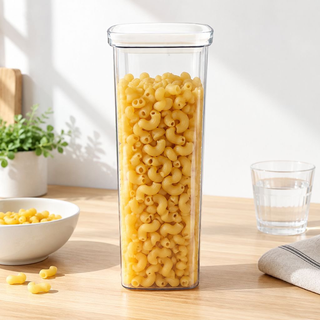 パスタ密封容器 加厚加長 プラスチック穀物保存罐 キッチン透明保存コンテナ