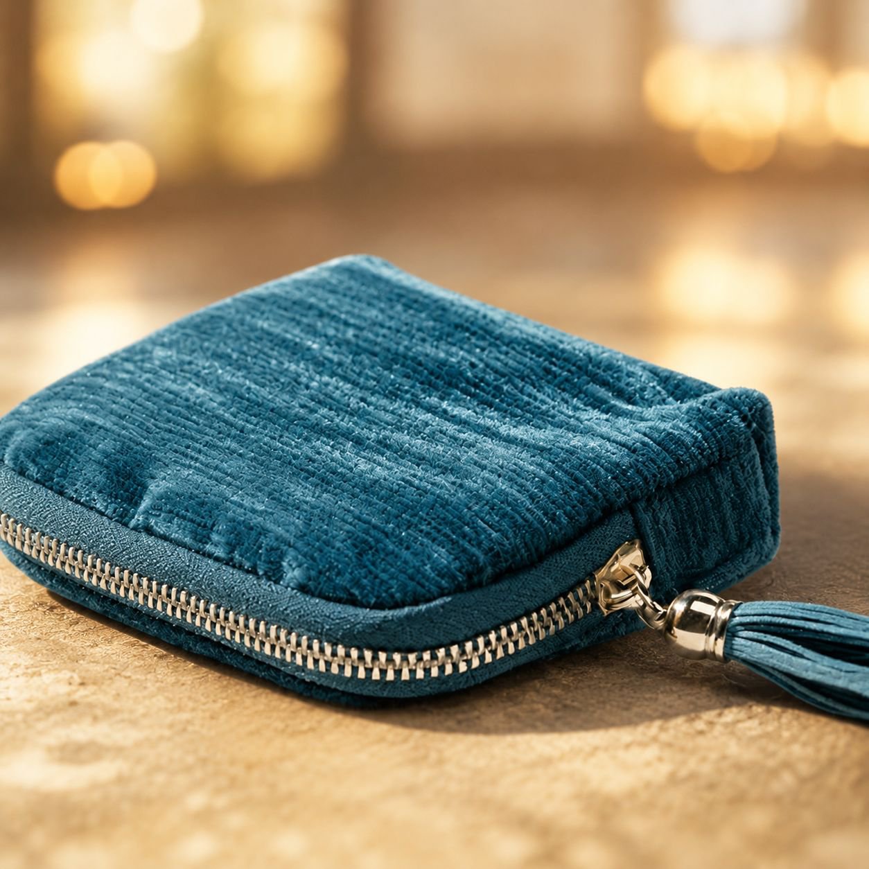 Elegant Portable Jewelry Storage Bag with zipper closure
