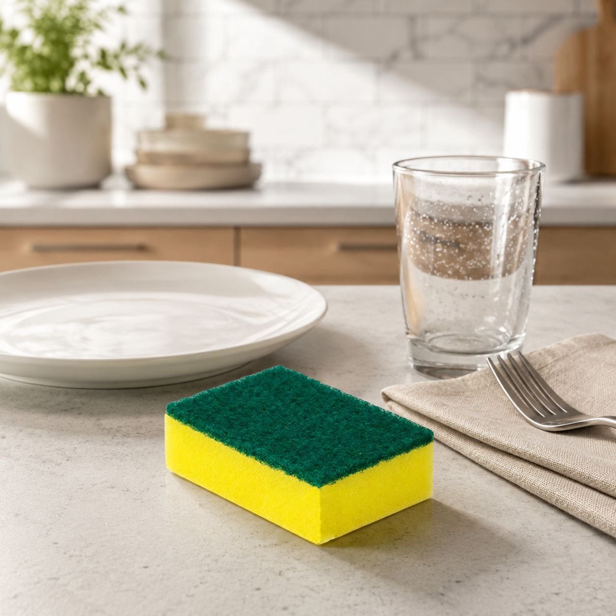Powerful Decontamination Dishwashing Sponge Cloth