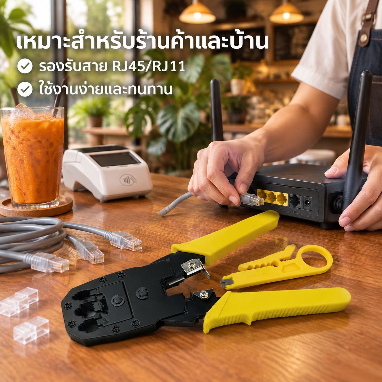 คีมเข้าหัวสายแลนอเนกประสงค์
