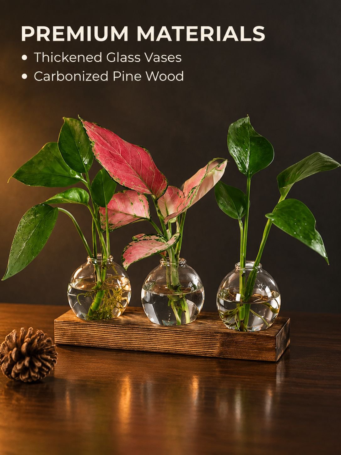 Glass light bulb vase