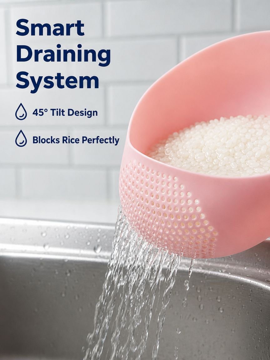 Rice washing basket