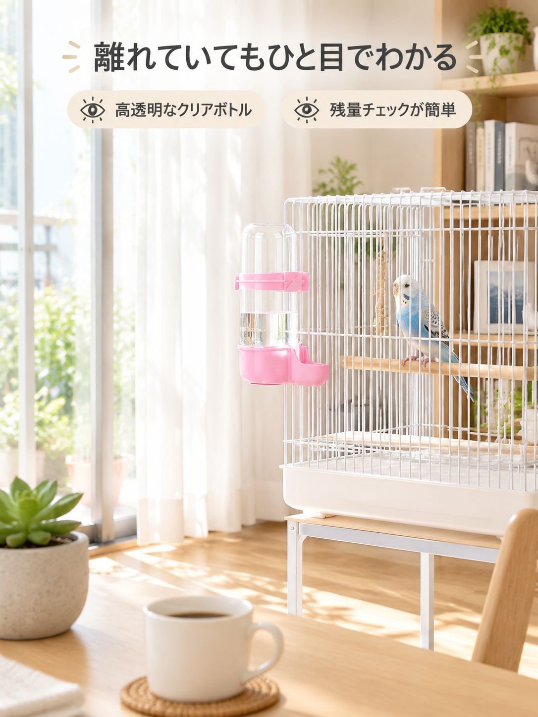 鳥かご用給水ボトルアクセサリー