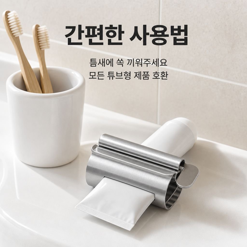 가정용 스테인리스 수동 치약 짜개 게으른 홀더