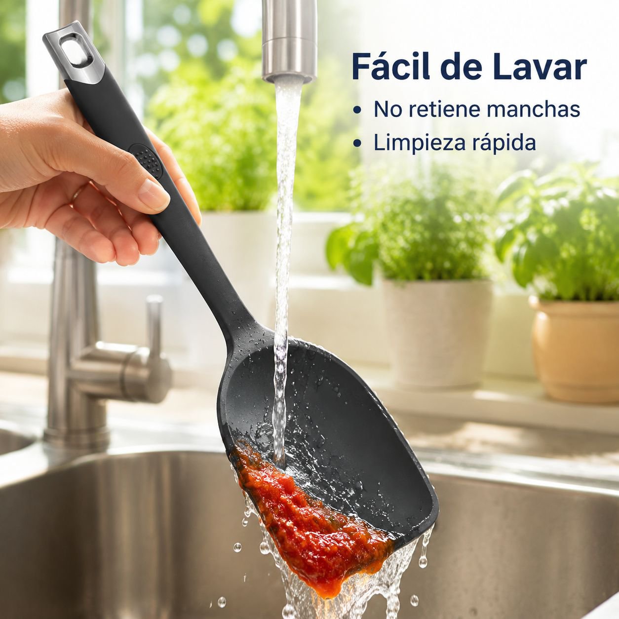 Cucharas y cucharón resistentes a altas temperaturas