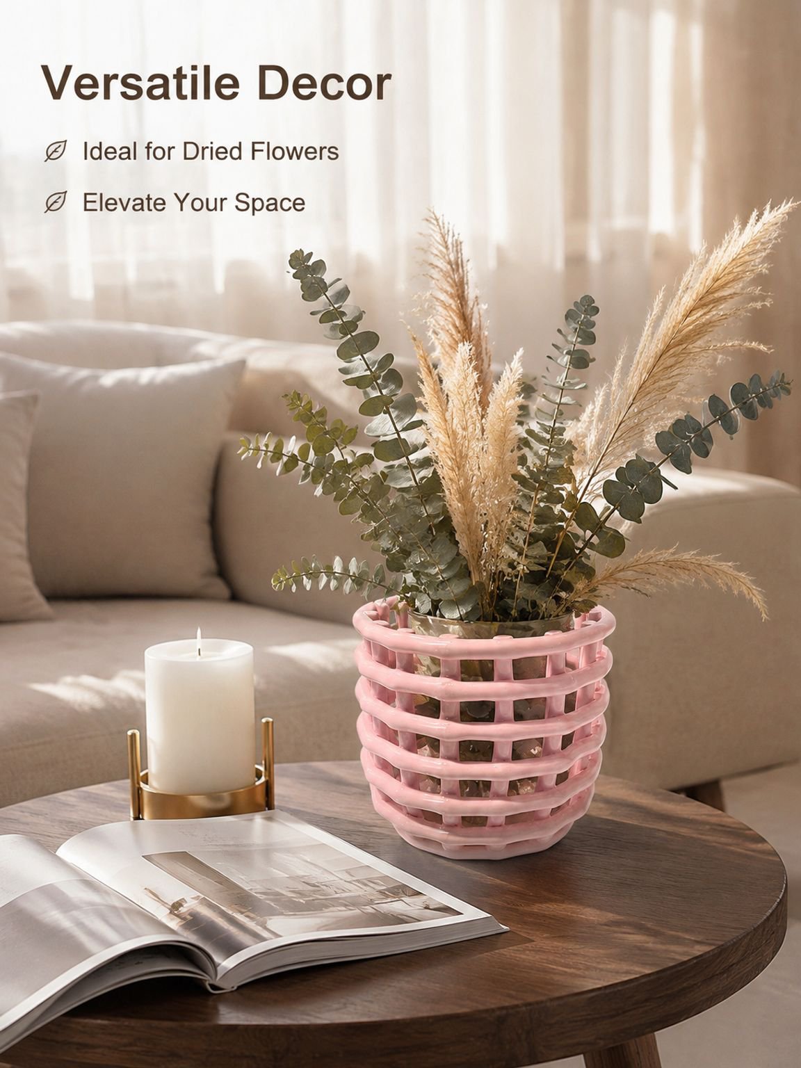 Ceramic Countertop Organizer Basket