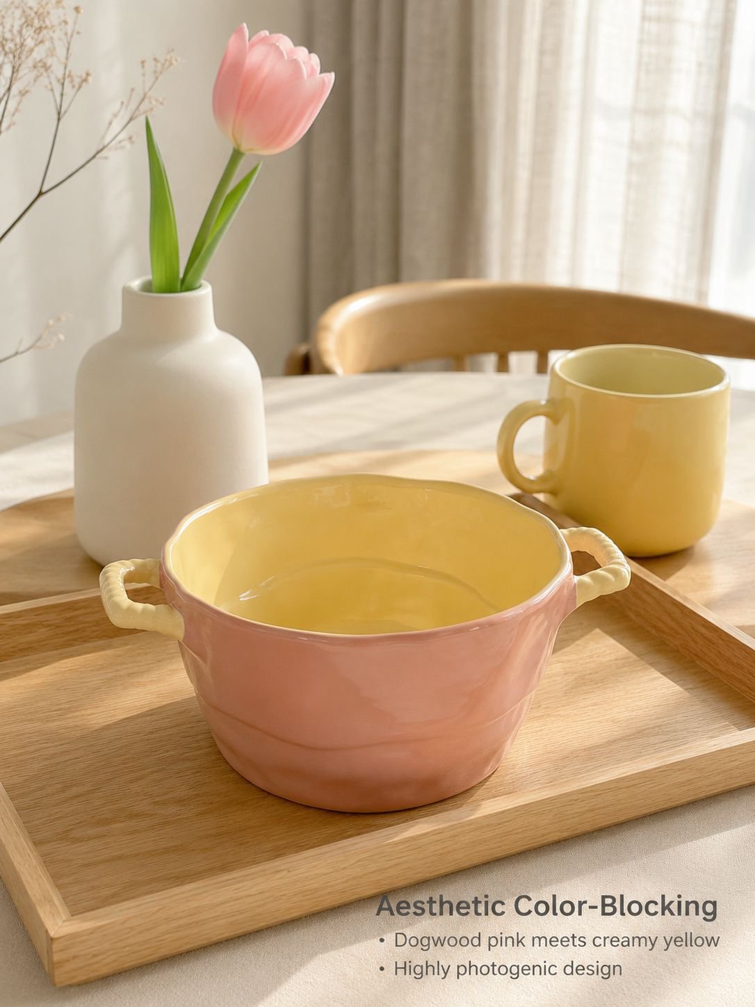 Ceramic bowl for soup noodles and hearty meals