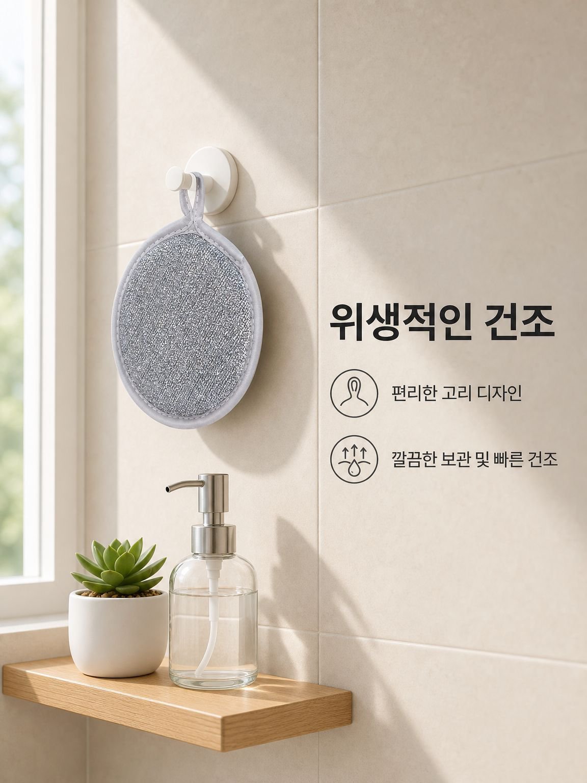 양면 설거지 스펀지