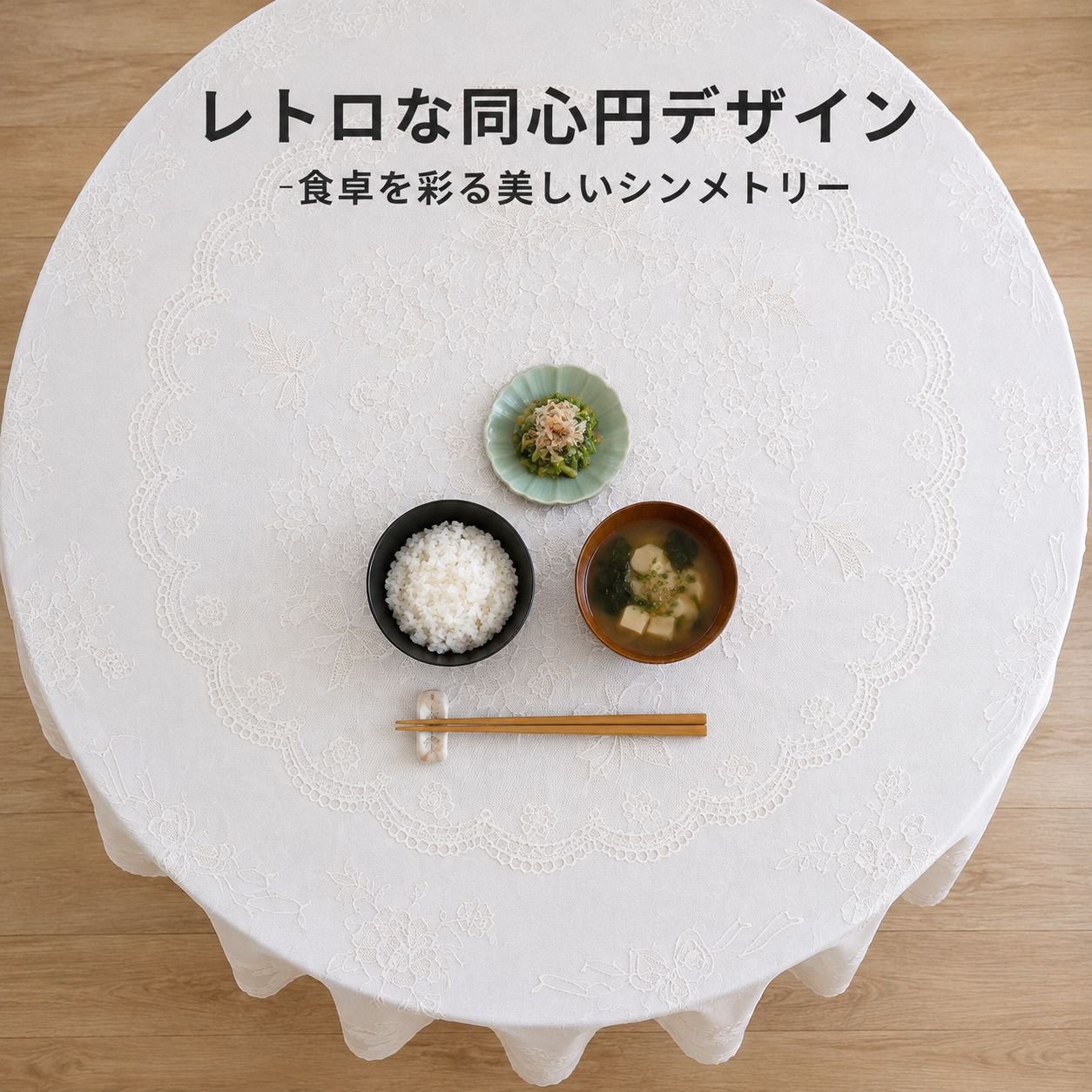 シンプルモダン防水防塵丸型テーブルクロス