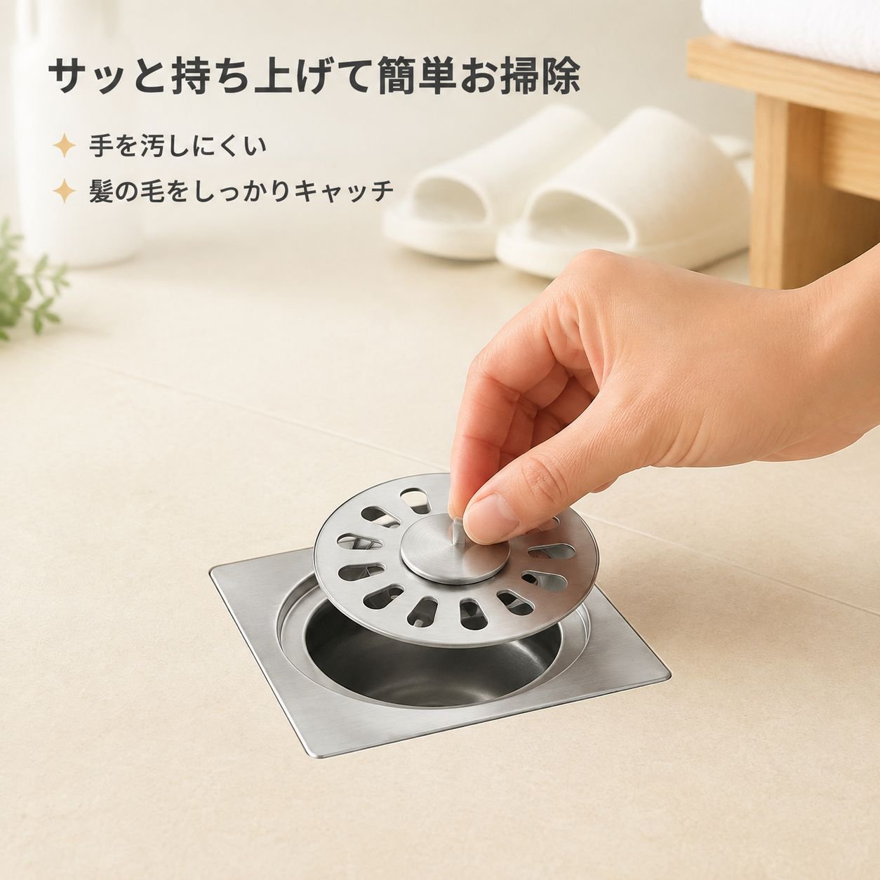 排水口の詰まり防止防水器