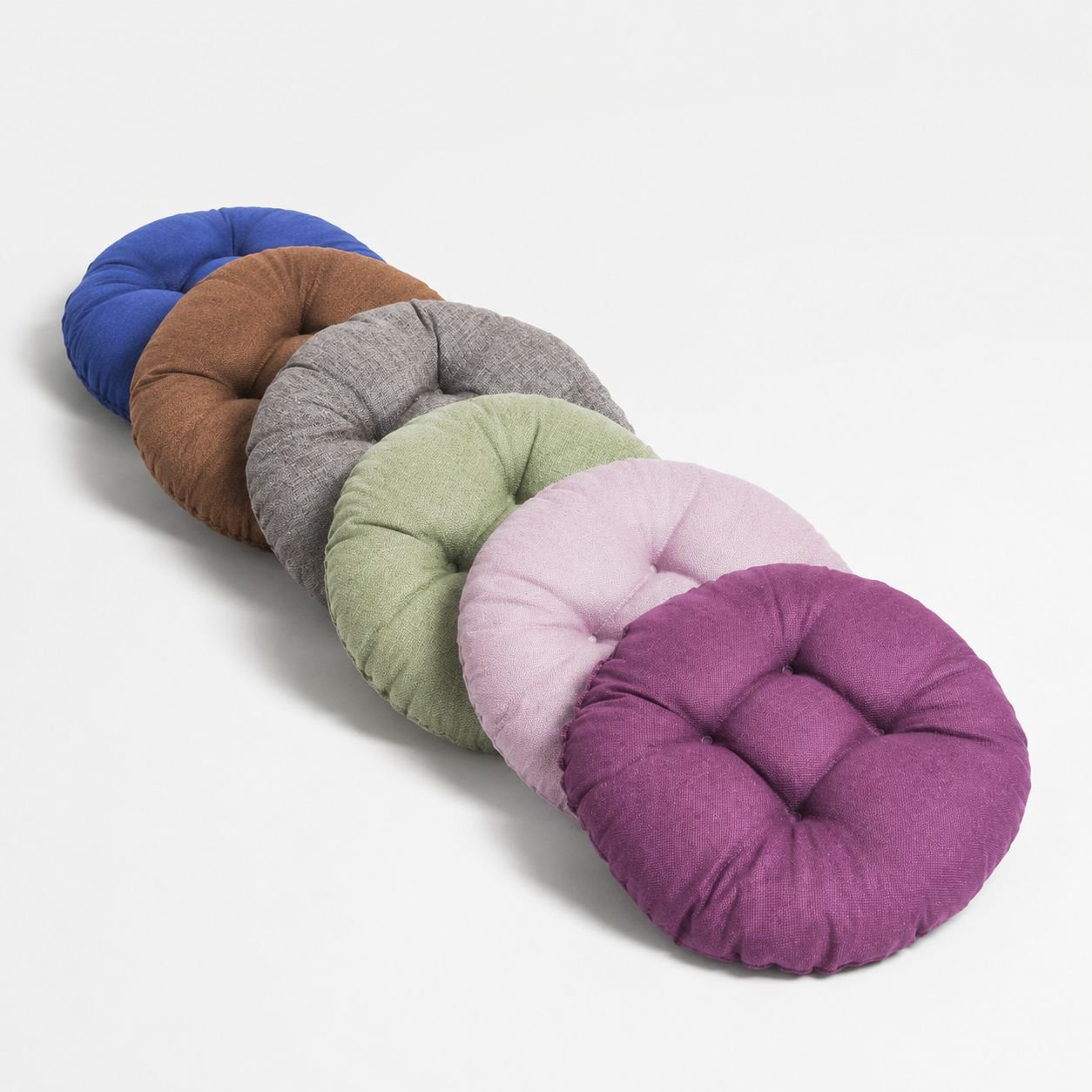 Coussin décoratif rond style minimaliste
