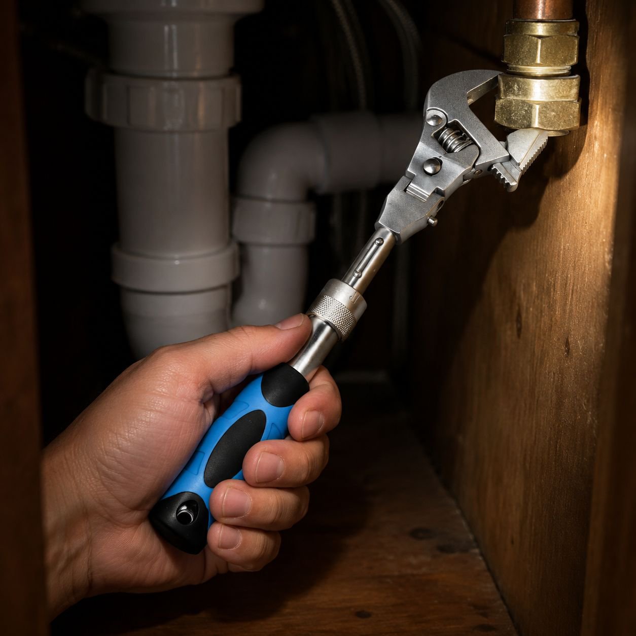 Durable metal construction of torque wrench