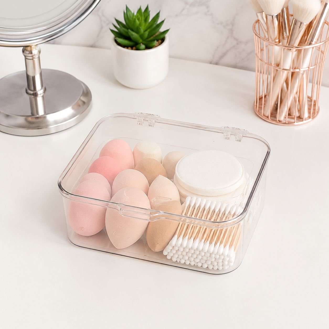 Dustproof storage container for office supplies